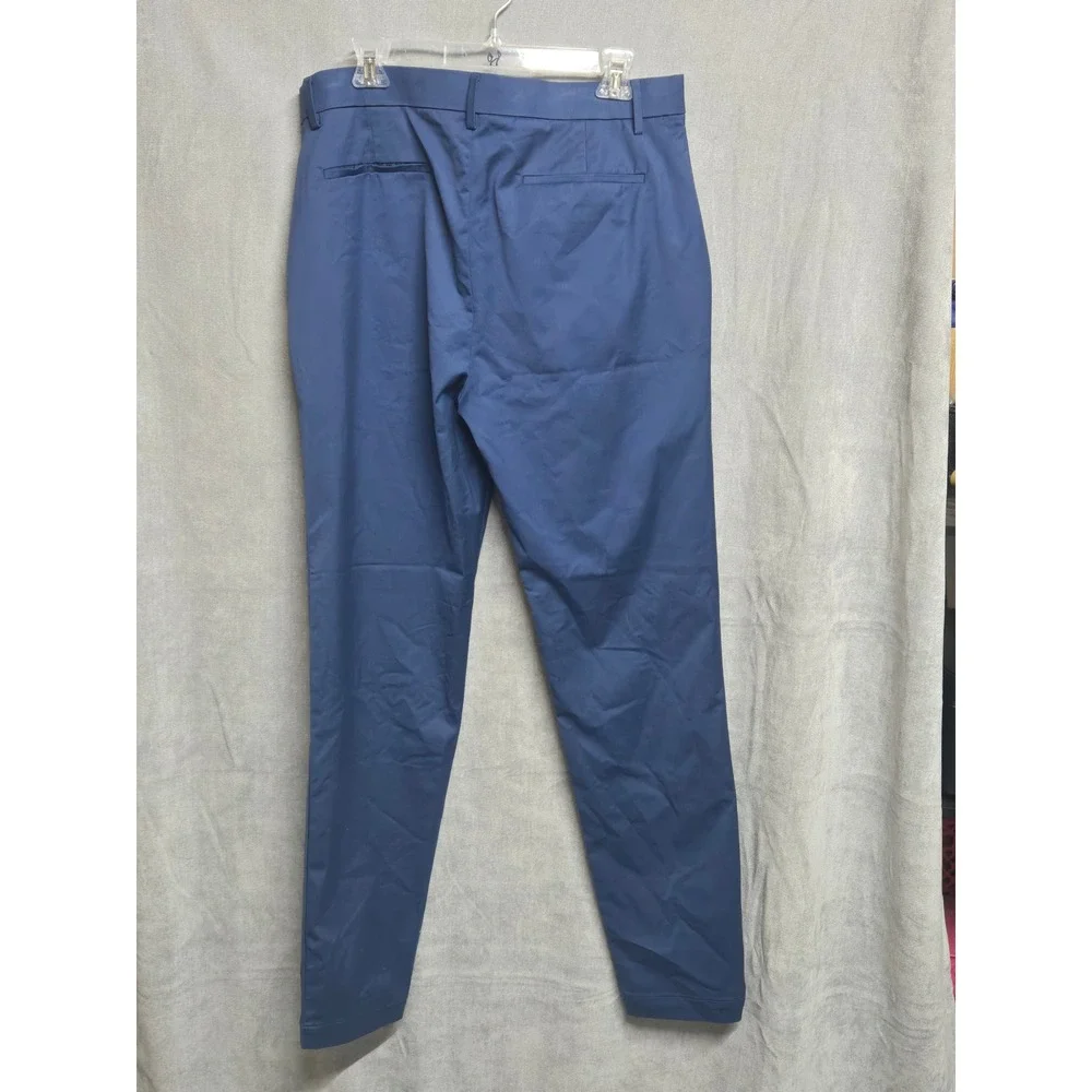 Banana Republic Men Slim Fit Chino Pants Blue 34x34 NWT Stretch Cotton Blend
